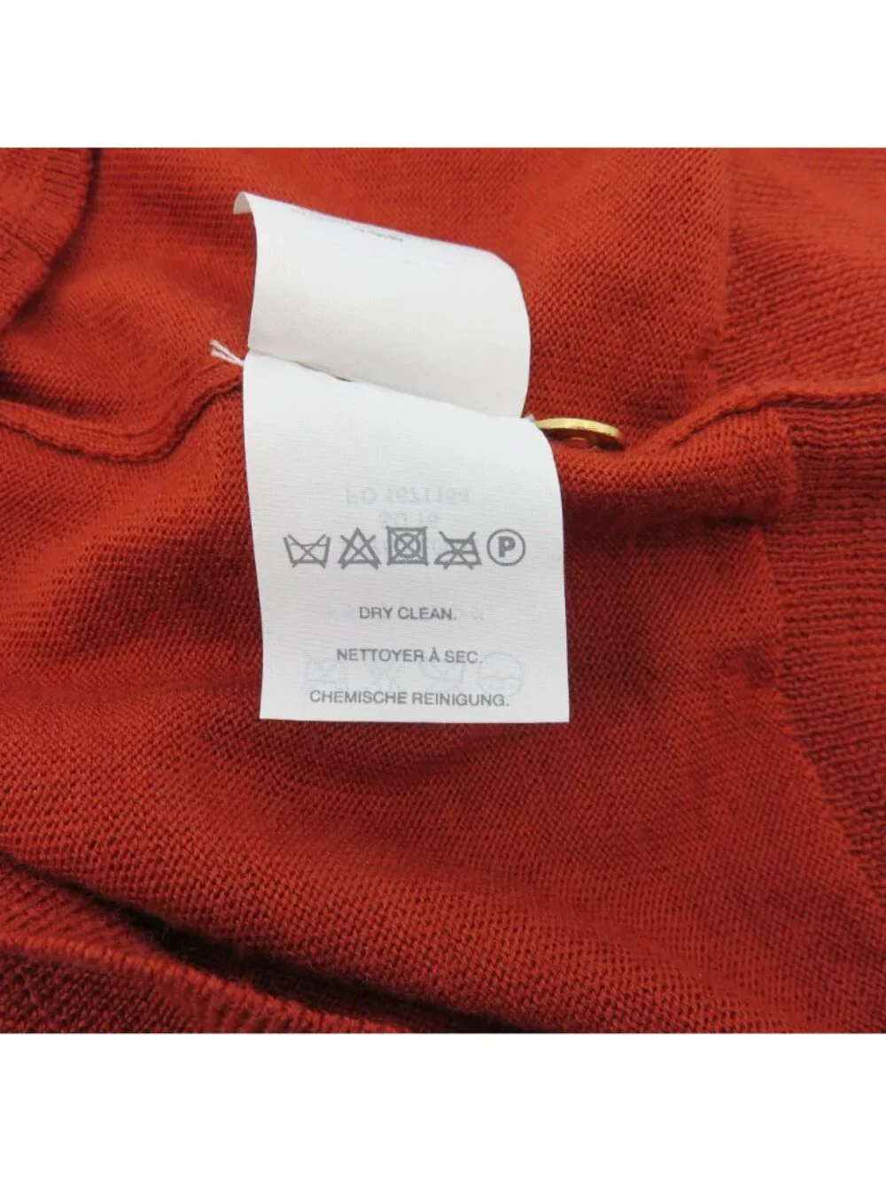 NEW J Crew Women Large Merino Wool Burnt Orange Sleeveless Tight Knit Sweater